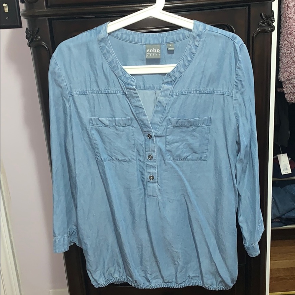 Soft Jean Blouse